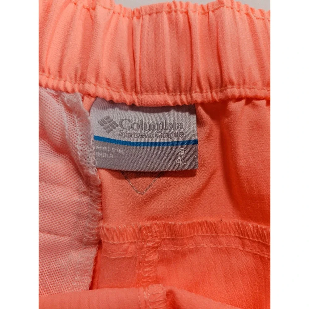 Columbia PFG Womens Shorts Small Orange Performance Fishing Hiking Outdoor - Picture 2 of 5